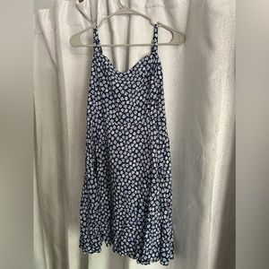 old navy blue and white flower sundress